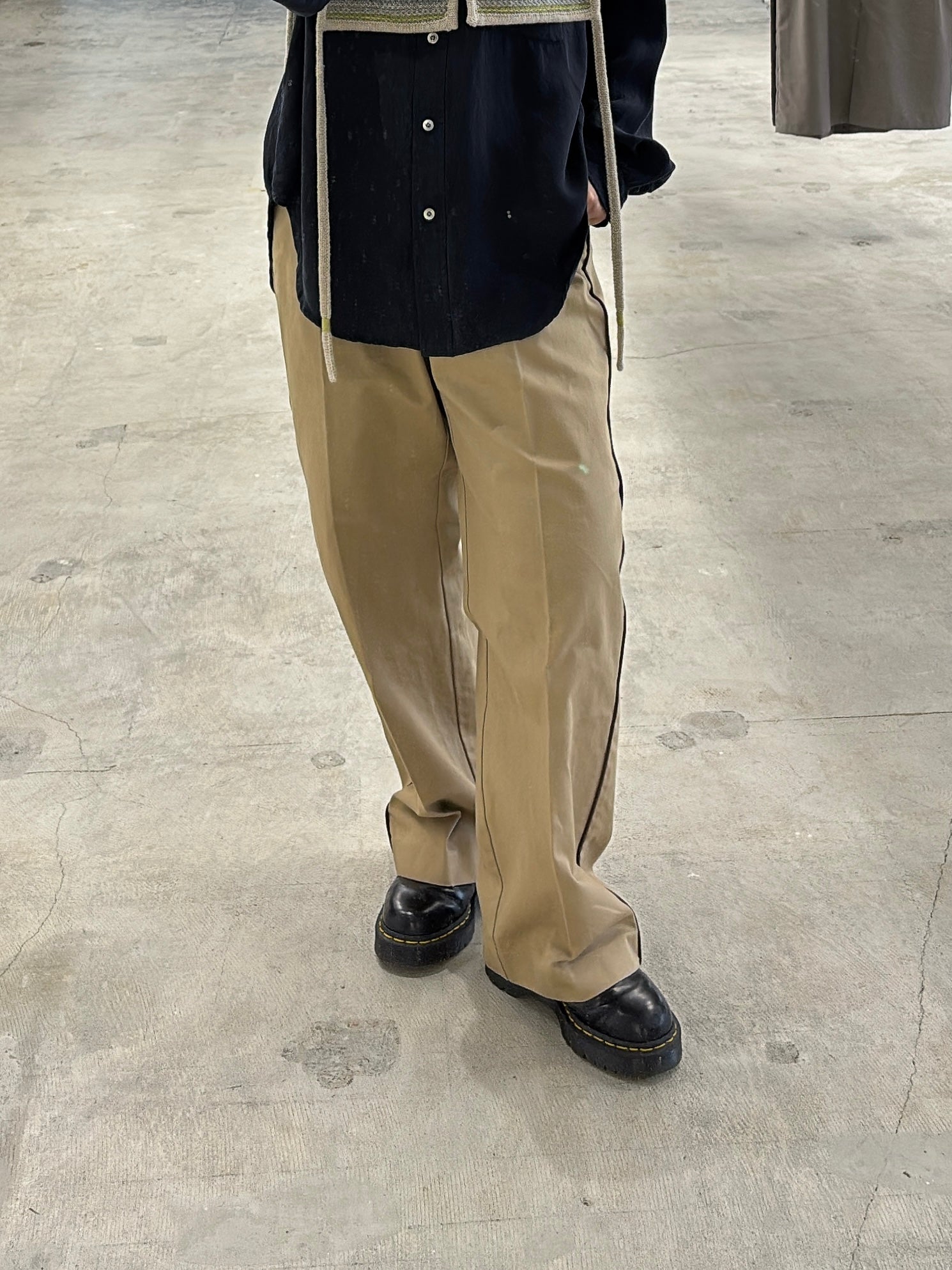 【予約⚡︎販売】ラインコットンツイルパンツ／#8643503／LE MÉLANGE／2026 AW #1