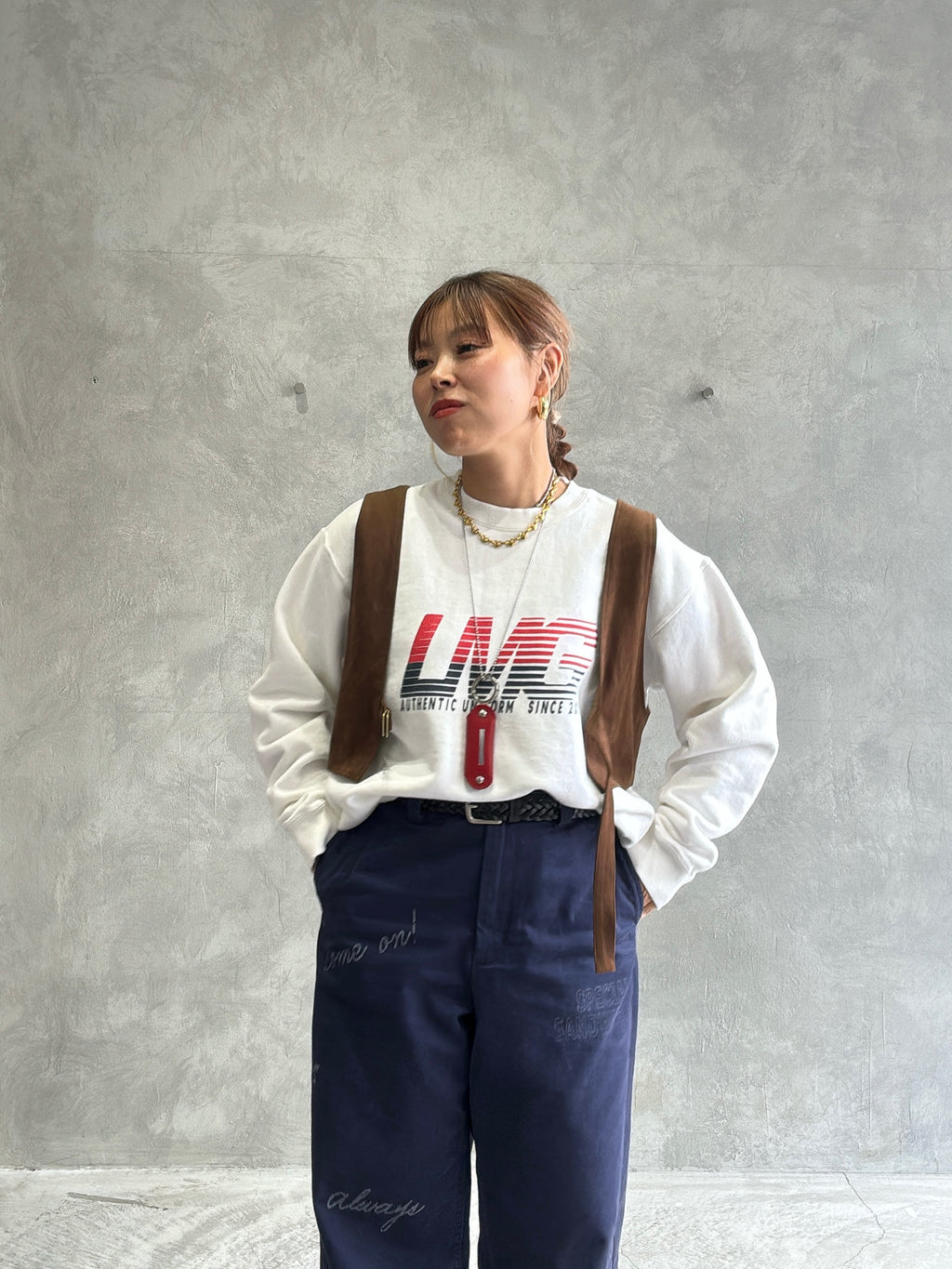 ECOスウェードベスチェ／8613701／LE MÉLANGE