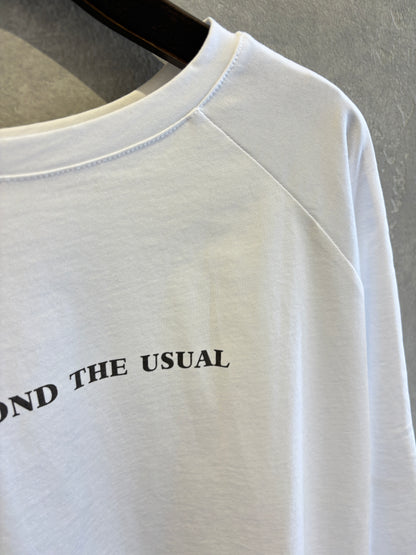 2way（ビル＆ロゴ）プリントカットソー／Dignite collier