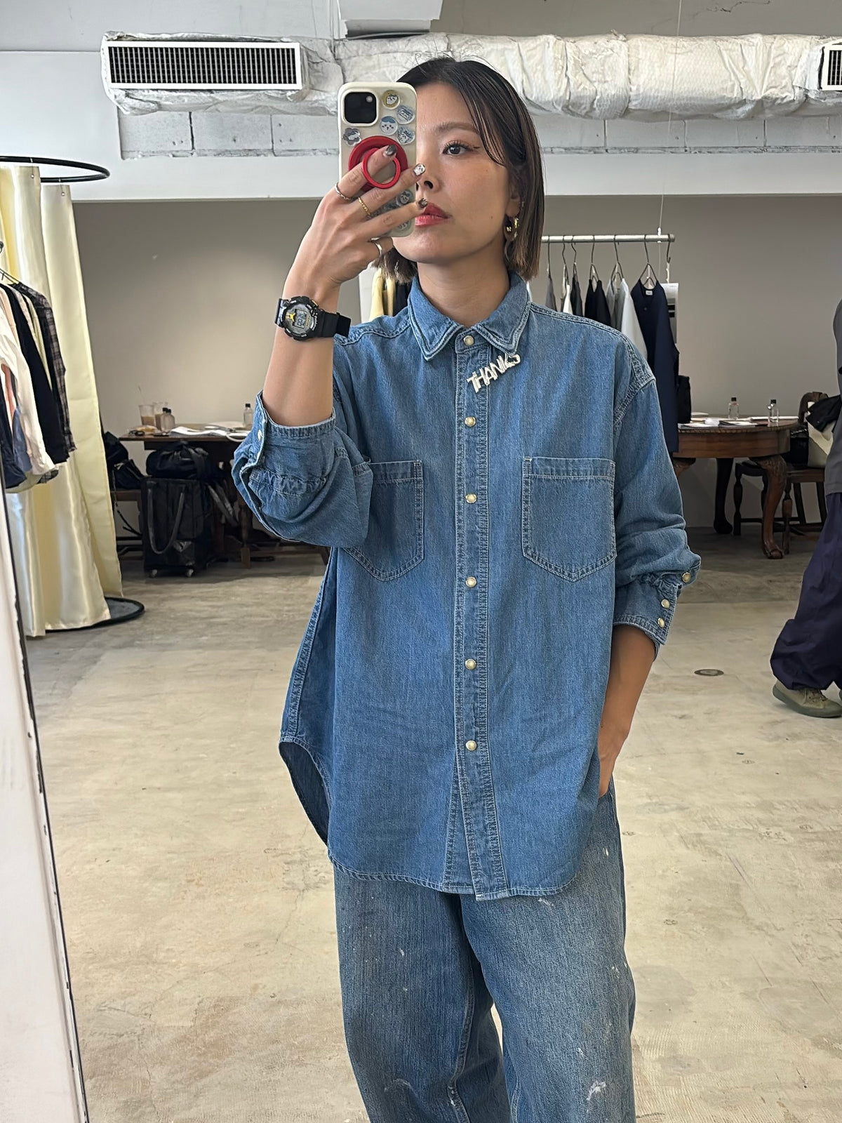 【予約⚡︎販売】ダンガリーシャツ／8443202-5／LE MÉLANGE／2027 SS #1