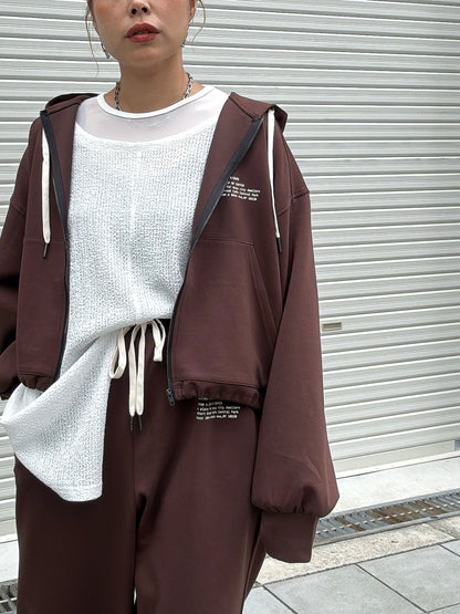 ジップアップパーカー／Anna Kerry