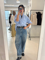 【予約⚡︎販売】オックスフォードフリルシャツ／MG BL - 27013 - S／MARGAUX VINTAGE／2027 PRE SPRING COLLECTION