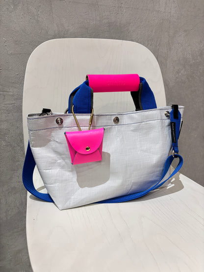 【予約販売】ブルー×チャコール（本体：ホワイト）／FACTORY OMOTO／BASIC TOTE