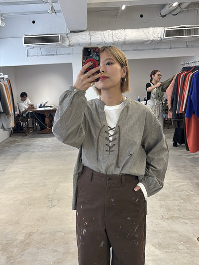 受付終了【予約⚡︎販売】杢シャンブレープルオーバーシャツ／8653204／LE MÉLANGE／2026 AW #2