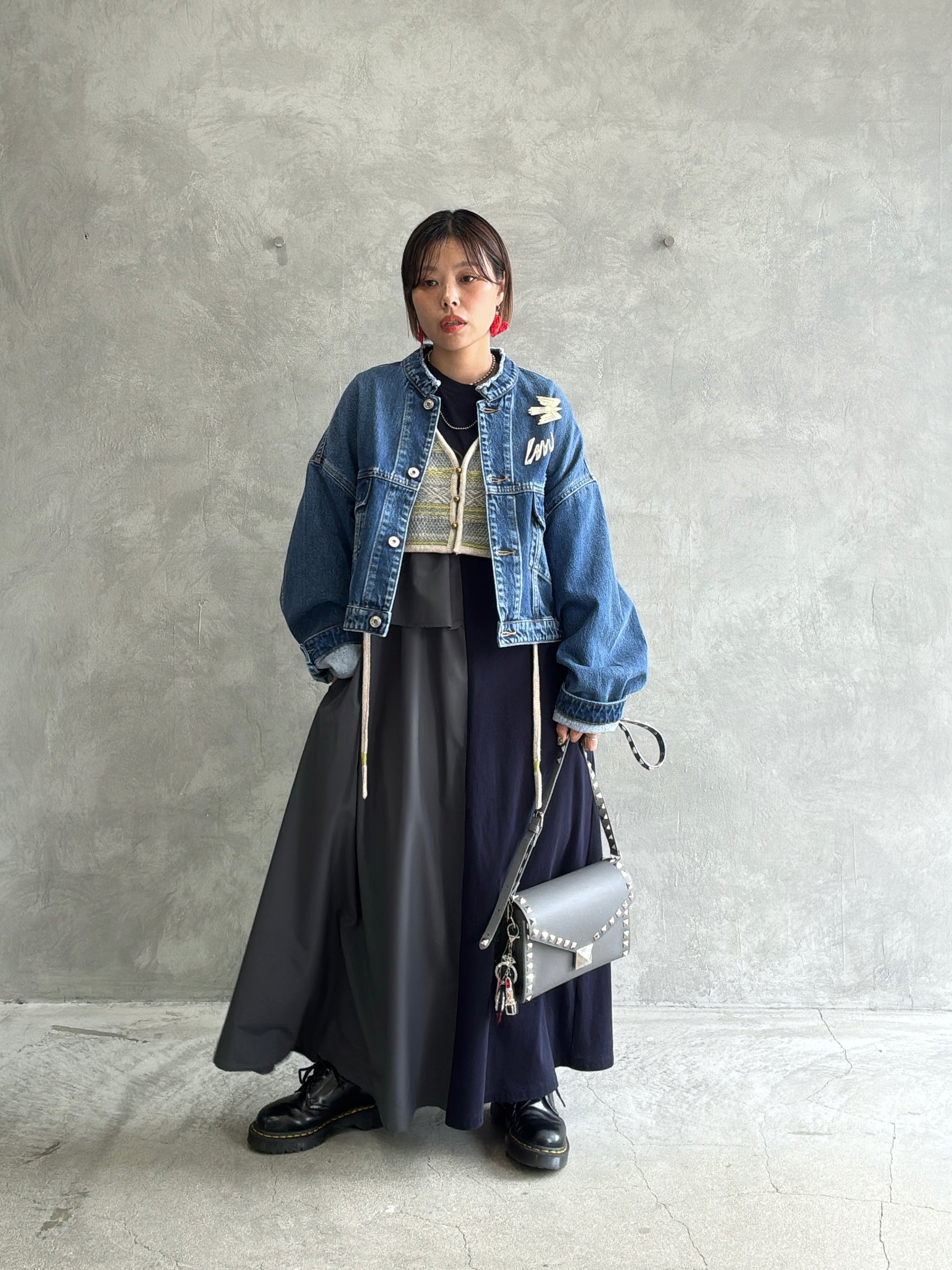 ジャガードVネックベスト／#8642701／LE MÉLANGE／2026 AW #1