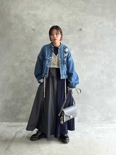 ジャガードVネックベスト／#8642701／LE MÉLANGE／2026 AW #1
