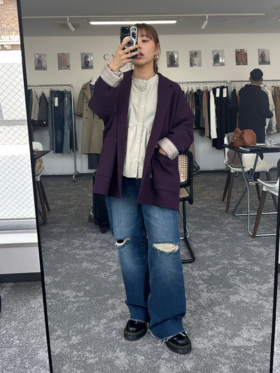 【予約⚡︎販売】マイクロフリースWジャケット／604513／CYAN tokyo／2026 AW#1