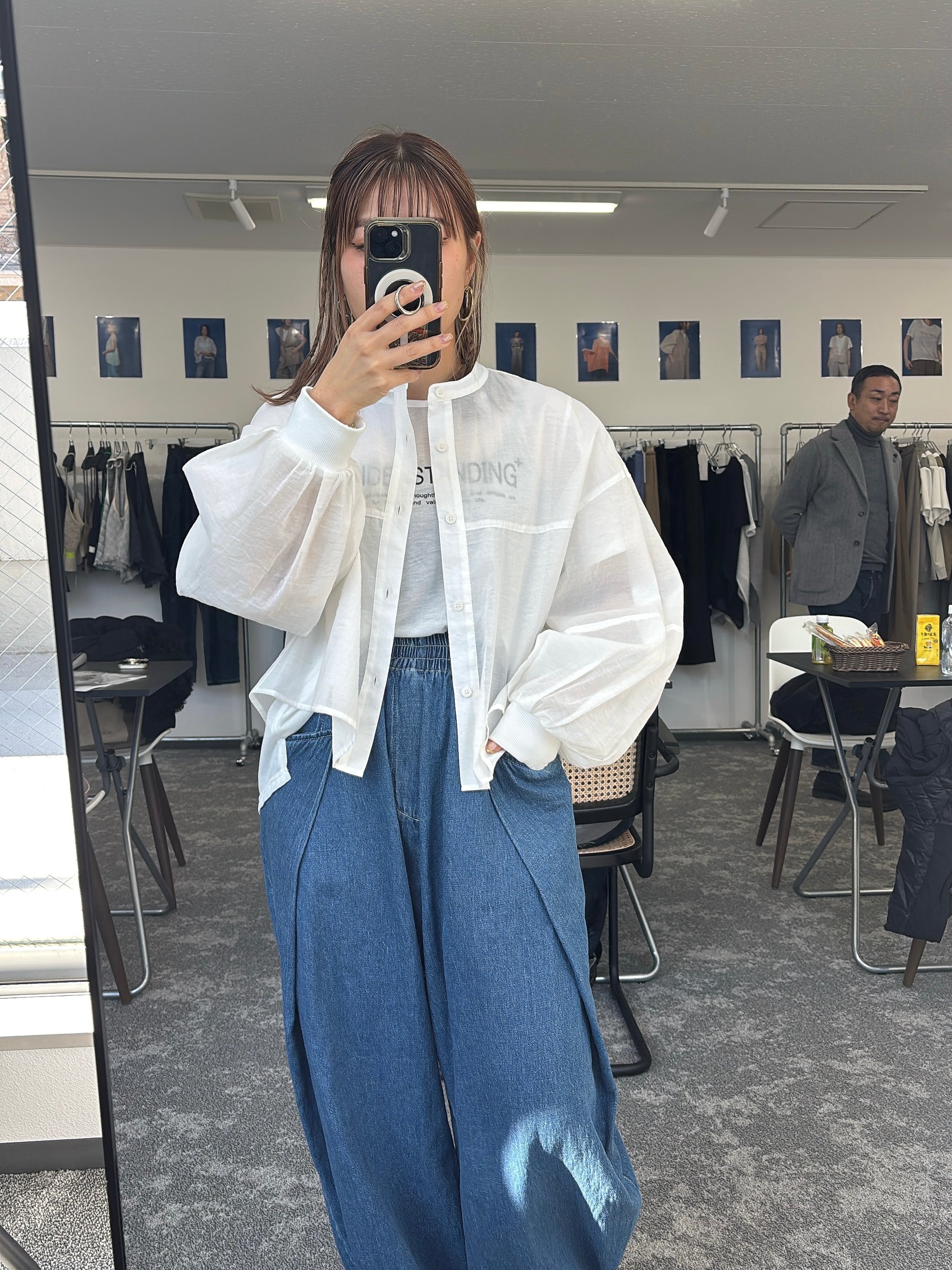 【予約販売】オーバータックリネンデニムワイド／601464／CYAN tokyo／2026 SS#2