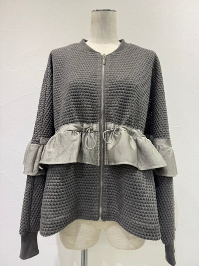 【予約⚡︎販売】BIGワッフルフリルブルゾン／604503／CYAN tokyo／2026 AW#1