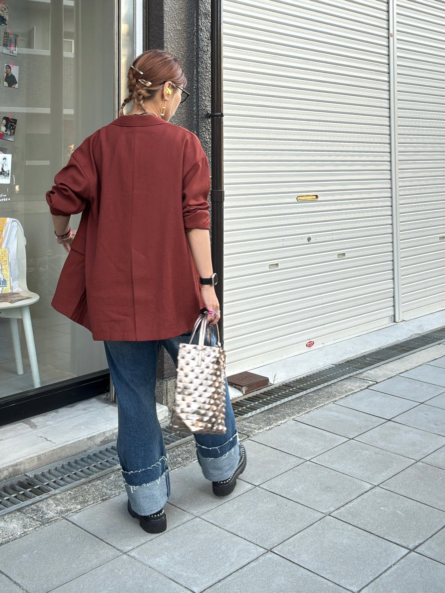 リラックスシルエットジャケット／LHELBIE