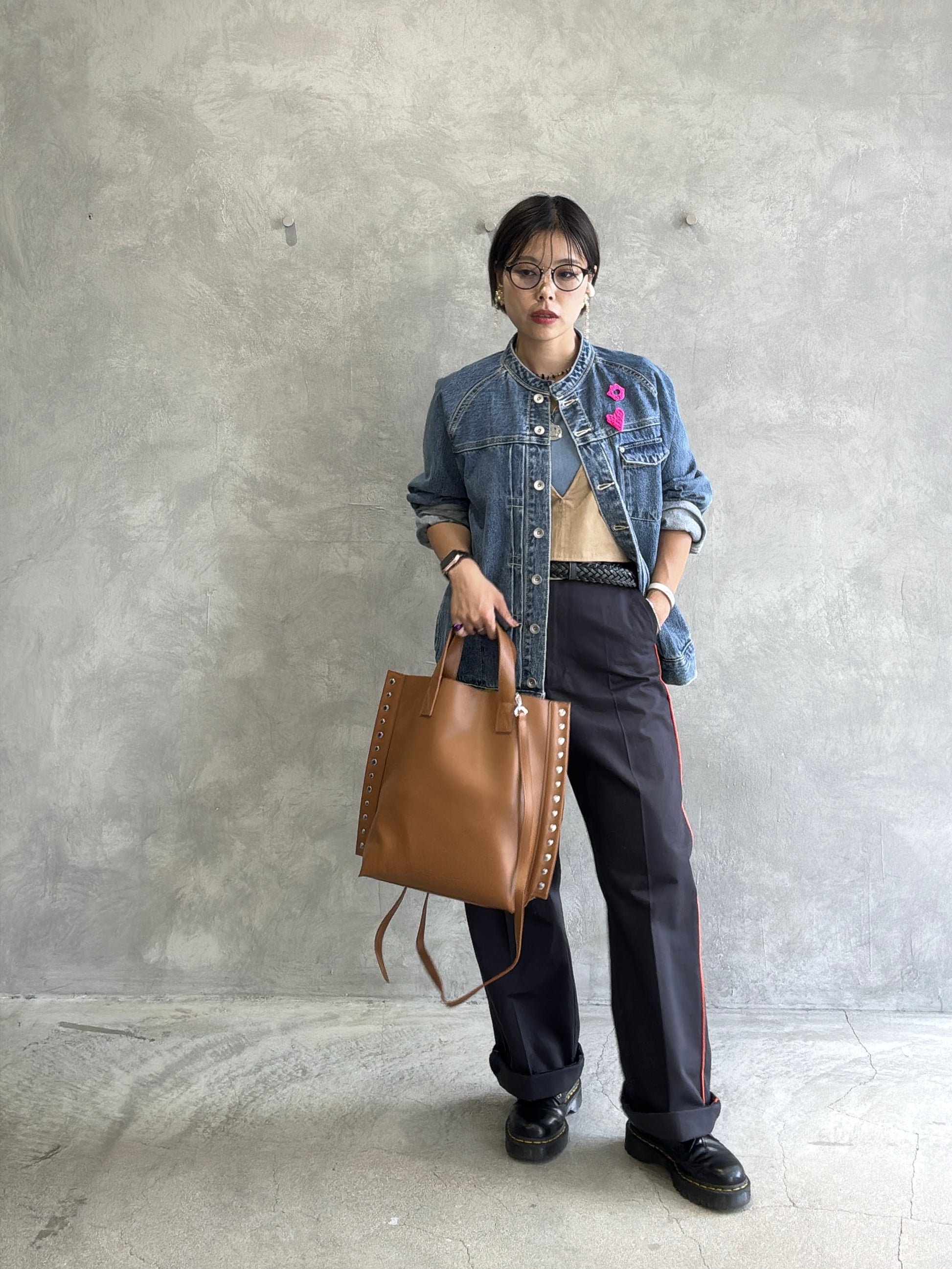 【予約販売】リベット2wayトートバッグ／cheek