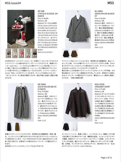 【予約販売】M53. ルック＆データ