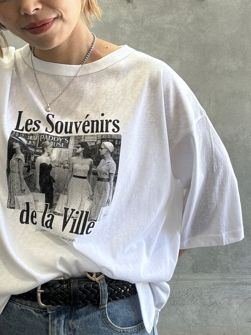 受付終了【予約販売】Les Souvenirs シアー天竺Tシャツ／ING