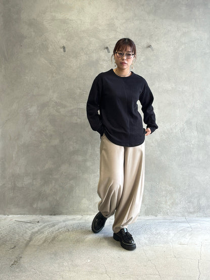 異素材ミックスカットソー／Dignite collier