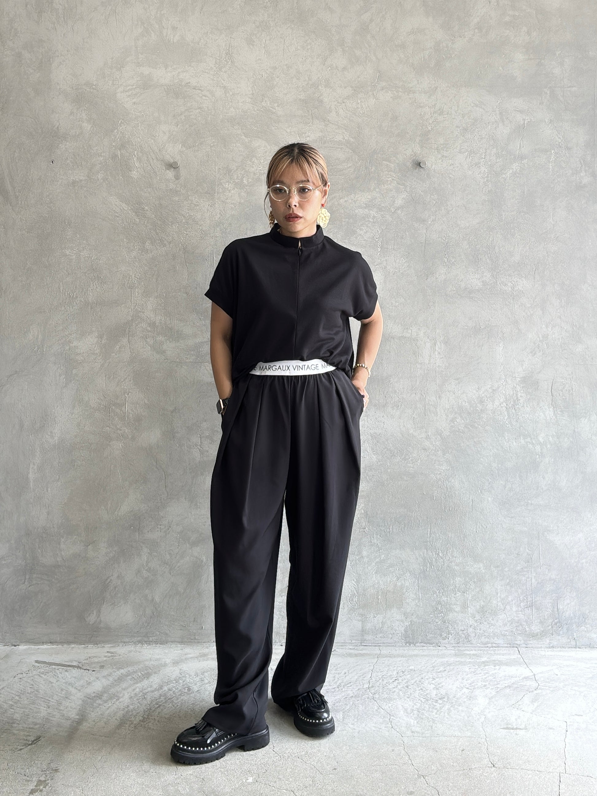 フロントジップカットソー／MG CT-26104-A／MARGAUX VINTAGE／2026 AW＃1