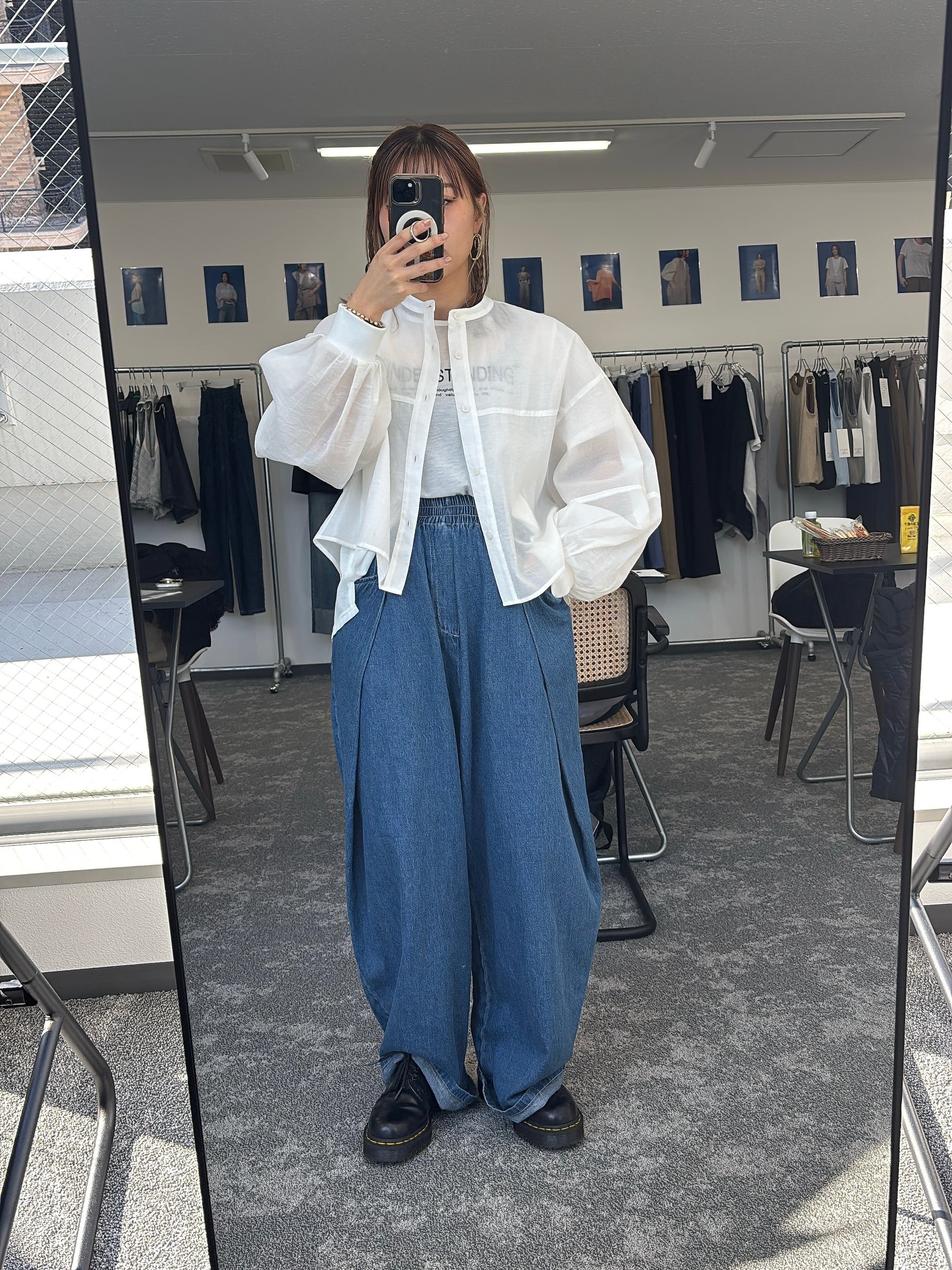 【予約販売】オーバータックリネンデニムワイド／601464／CYAN tokyo／2026 SS#2