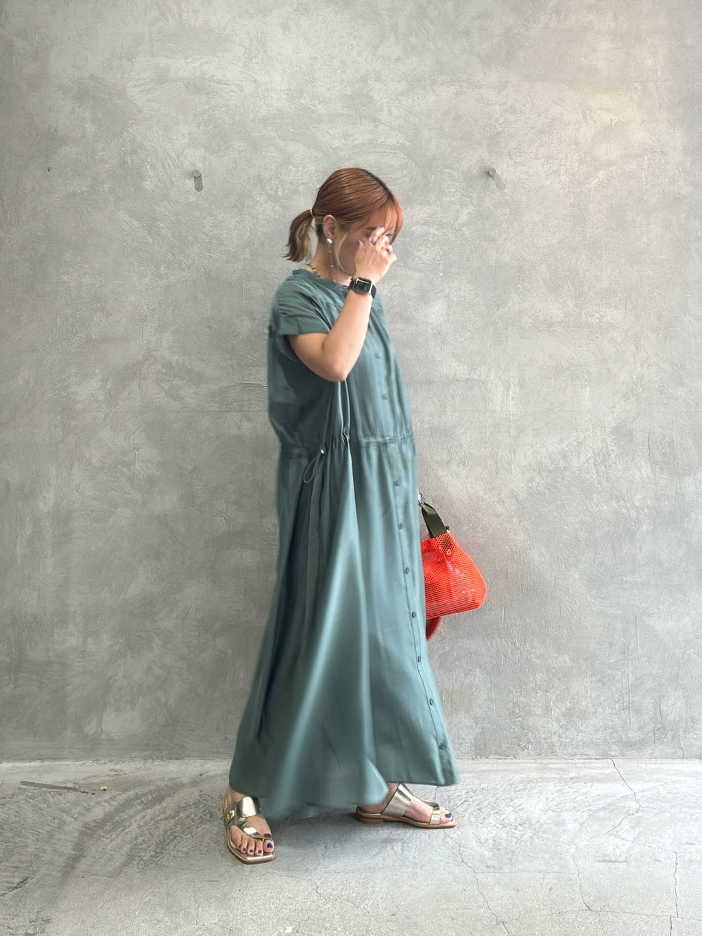 バンドカラーワンピ／Anna Kerry／MNMS