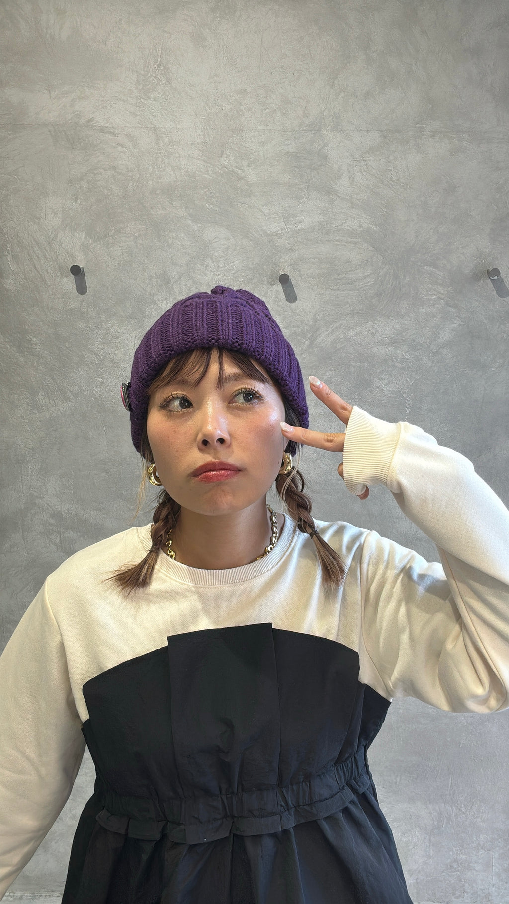 ゆるフィットニットキャップ