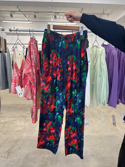 受付終了【予約販売】プリントイージーパンツ／8613504／LE MÉLANGE