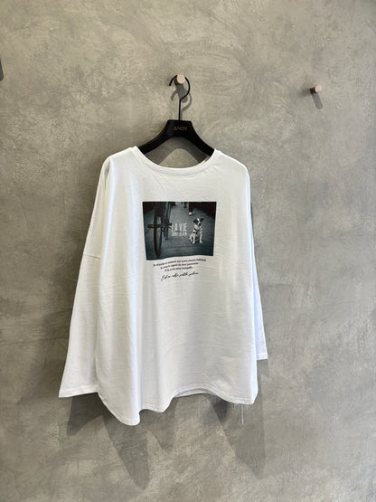 【再入荷】2way（DOG & LOGO）プリントカットソー／Dignite collier