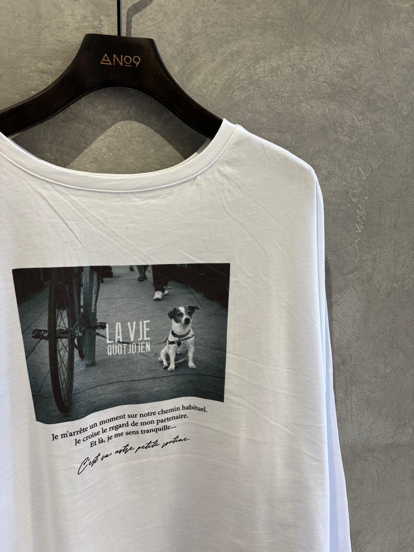 【再入荷】2way（DOG & LOGO）プリントカットソー／Dignite collier