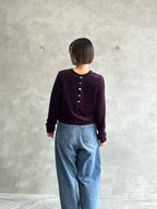 2WAYコーデュロイボーダーヘンリーネックロンT／8651002／LE MÉLANGE／2026 AW #2