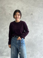 2WAYコーデュロイボーダーヘンリーネックロンT／8651002／LE MÉLANGE／2026 AW #2