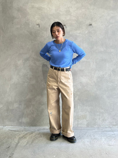 ペイントチノパンツ／8653501／LE MÉLANGE／