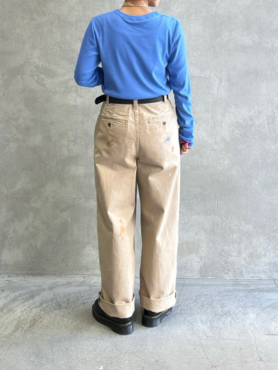 ペイントチノパンツ／8653501／LE MÉLANGE／