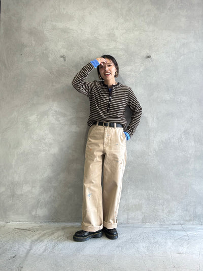 ペイントチノパンツ／8653501／LE MÉLANGE／