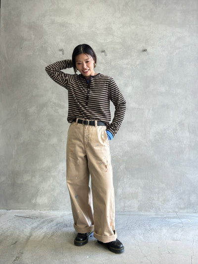 ペイントチノパンツ／8653501／LE MÉLANGE／