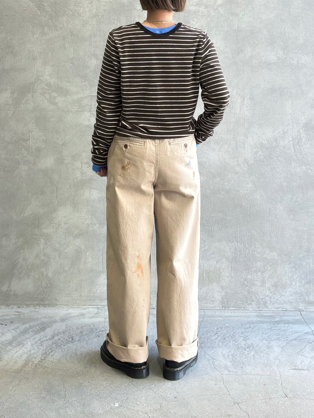 ペイントチノパンツ／8653501／LE MÉLANGE／