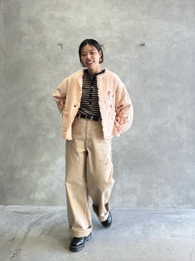 ペイントチノパンツ／8653501／LE MÉLANGE／