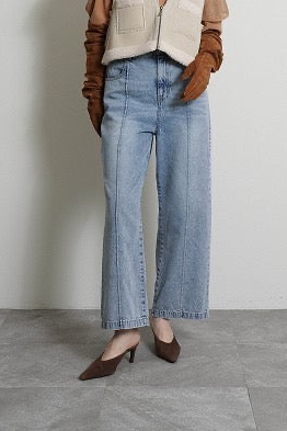 【予約⚡︎販売】ソフトデニムピンタックワイドパンツ／604493／CYAN tokyo／2026 AW#1