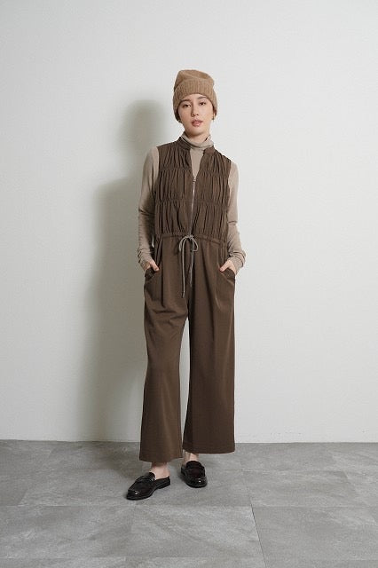 【予約⚡︎販売】ティアードスキッパーサロペット／604498／CYAN tokyo／2026 AW#1