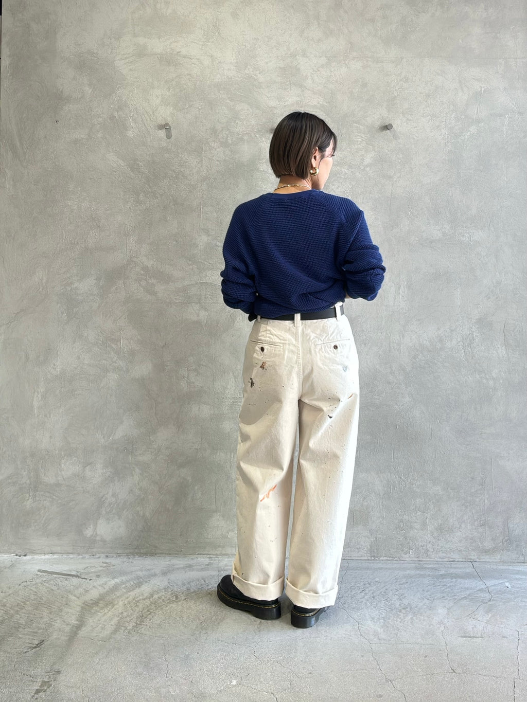 ペイントチノパンツ／8653501／LE MÉLANGE／