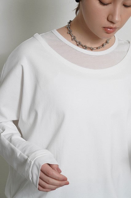 【予約⚡︎販売】レイヤーネックドルマンTOPS／604485／CYAN tokyo／2026 AW#1