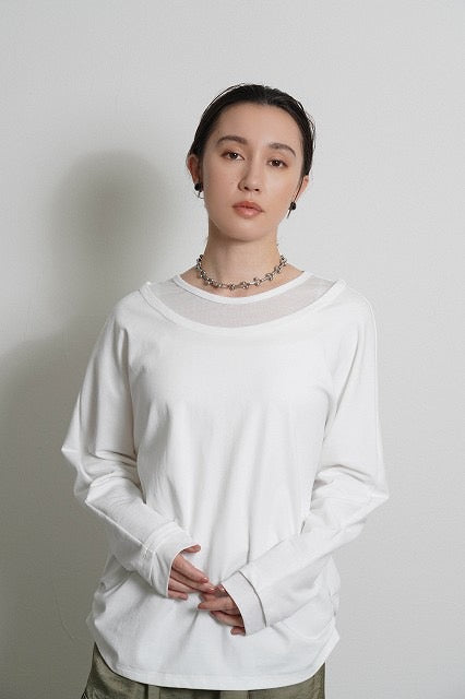 【予約⚡︎販売】レイヤーネックドルマンTOPS／604485／CYAN tokyo／2026 AW#1