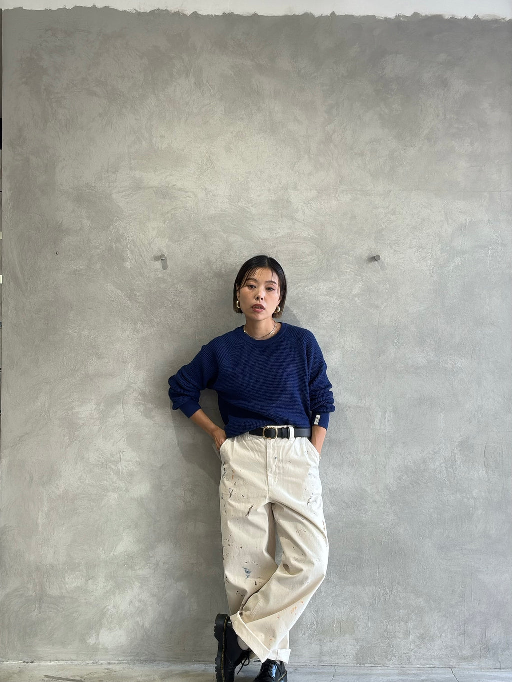 ペイントチノパンツ／8653501／LE MÉLANGE／