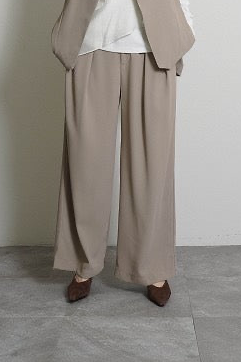 【予約⚡︎販売】インプリーツジョーゼットワイドパンツ／604496／CYAN tokyo／2026 AW#1
