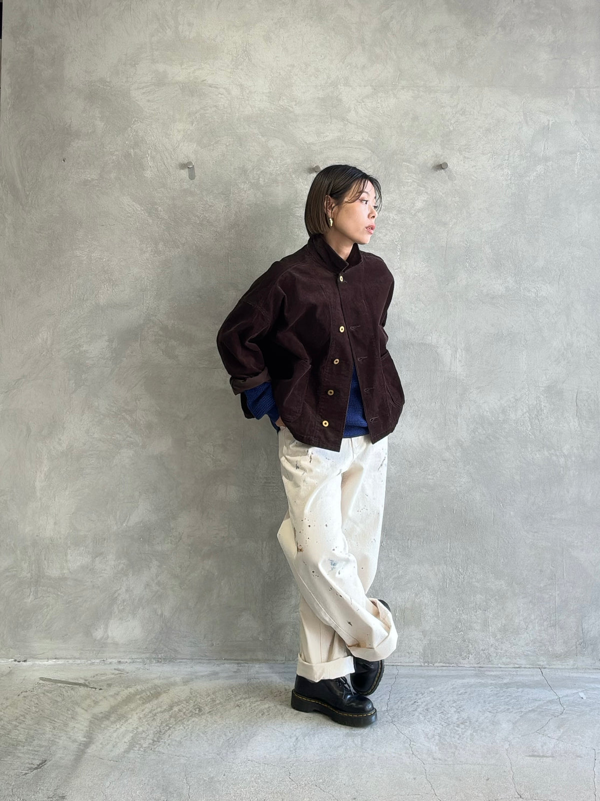 ペイントチノパンツ／8653501／LE MÉLANGE／