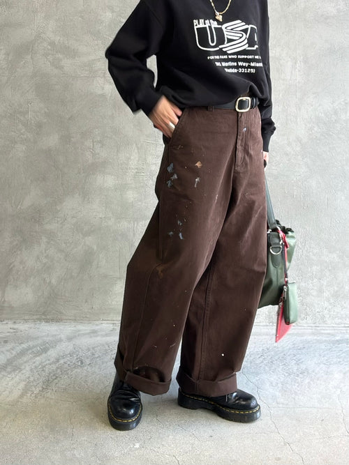 ペイントチノパンツ／8653501／LE MÉLANGE／