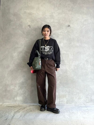 ペイントチノパンツ／8653501／LE MÉLANGE／