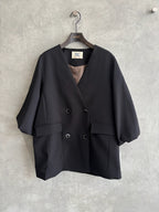 バルーンスリーブノーカラーJK／MG JK-26088-A／MARGAUX VINTAGE／2026 AW＃1