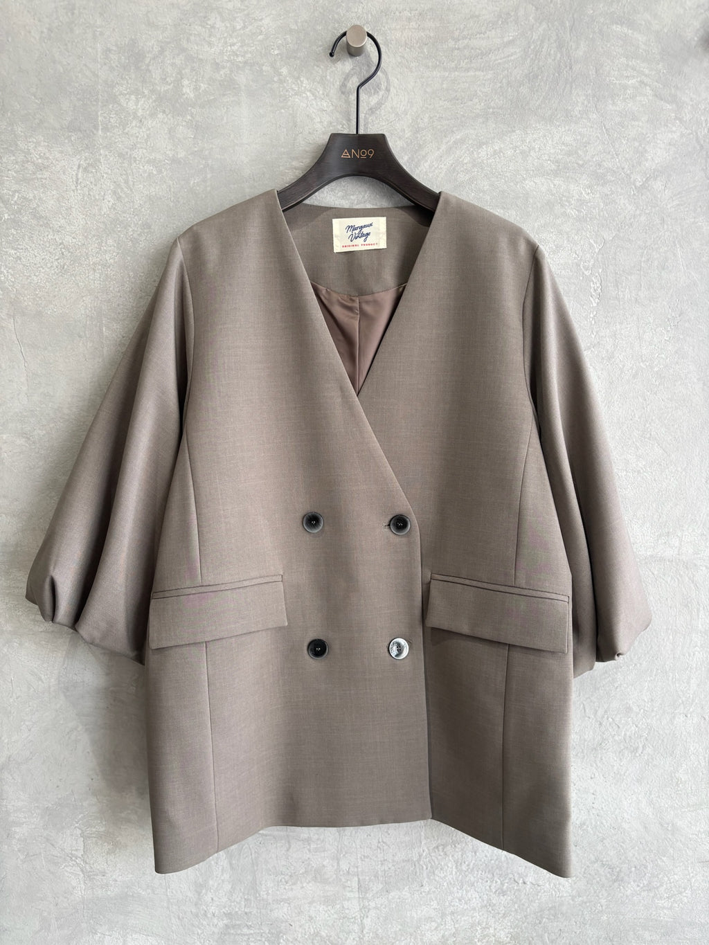 バルーンスリーブノーカラーJK／MG JK-26088-A／MARGAUX VINTAGE／2026 AW＃1