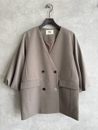 バルーンスリーブノーカラーJK／MG JK-26088-A／MARGAUX VINTAGE／2026 AW＃1
