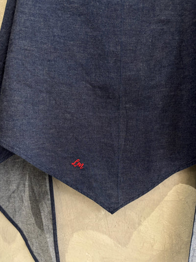 スタンドカラーデニムシャツ（スカーフ付き）／#8643203／LE MÉLANGE／2026 AW #1
