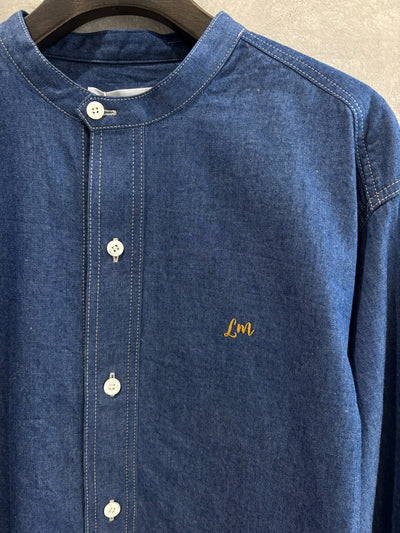 スタンドカラーデニムシャツ（スカーフ付き）／#8643203／LE MÉLANGE／2026 AW #1