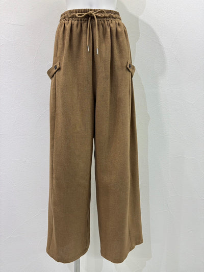 【予約⚡︎販売】リネンライクアジャストワイドパンツ／710555／CYAN TOKYO／2027SS #1