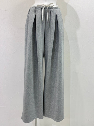 【予約⚡︎販売】レイヤーウエストジャージーワイドパンツ／710557／CYAN TOKYO／2027SS #1